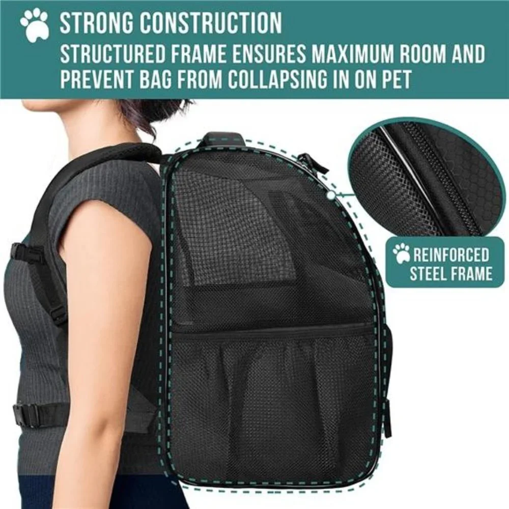 Dog Backpack Carrier for Small Large Cat, Pet, Puppies, Ventilated Pet Backpack